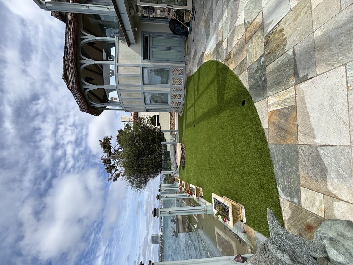 Hand-tended drought-tolerant landscape work on a coastal San Diego property
